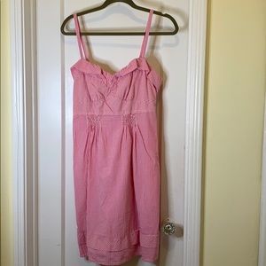 American Eagle Outfitters Pink Seersucker sundress